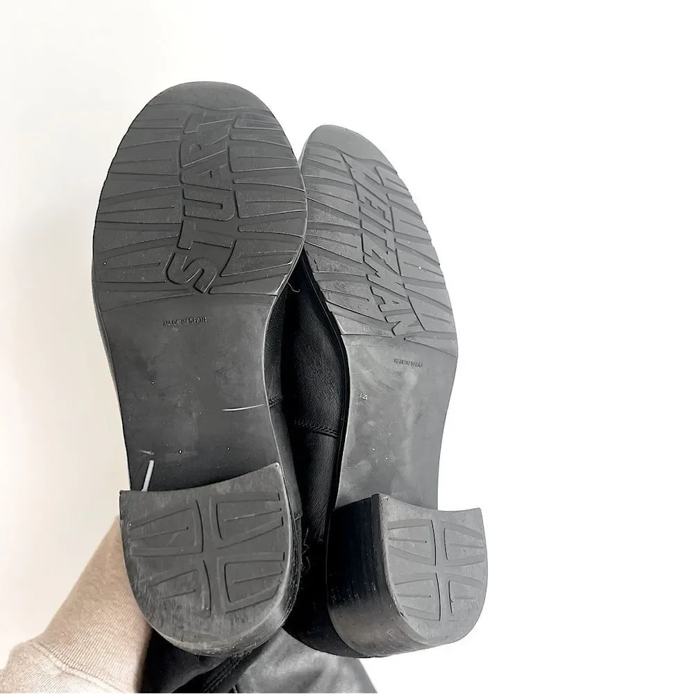 Stuart Weitzman's '5050' Boots Black Nappa Leather Size 7 M